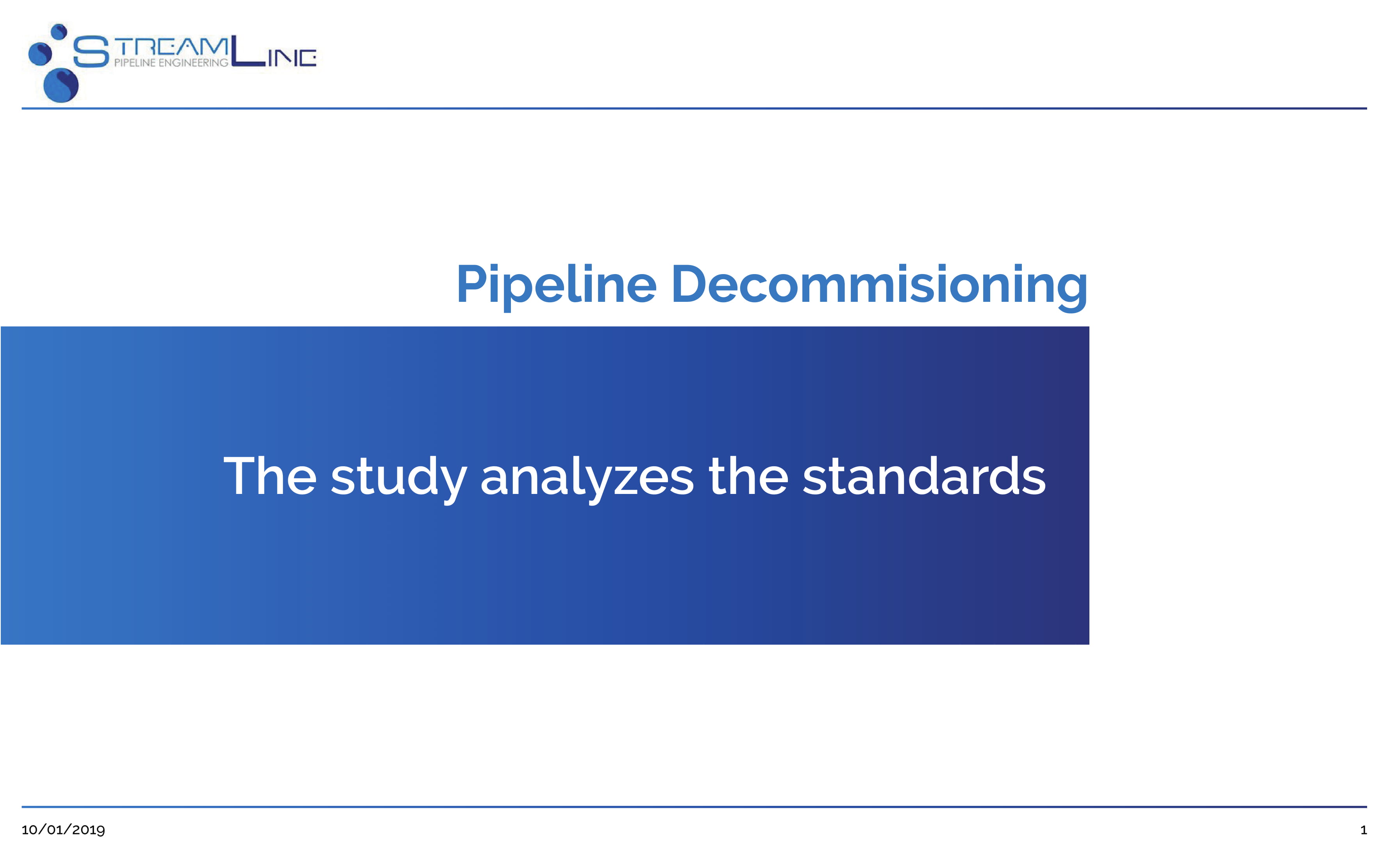 Pipeline decommisioning